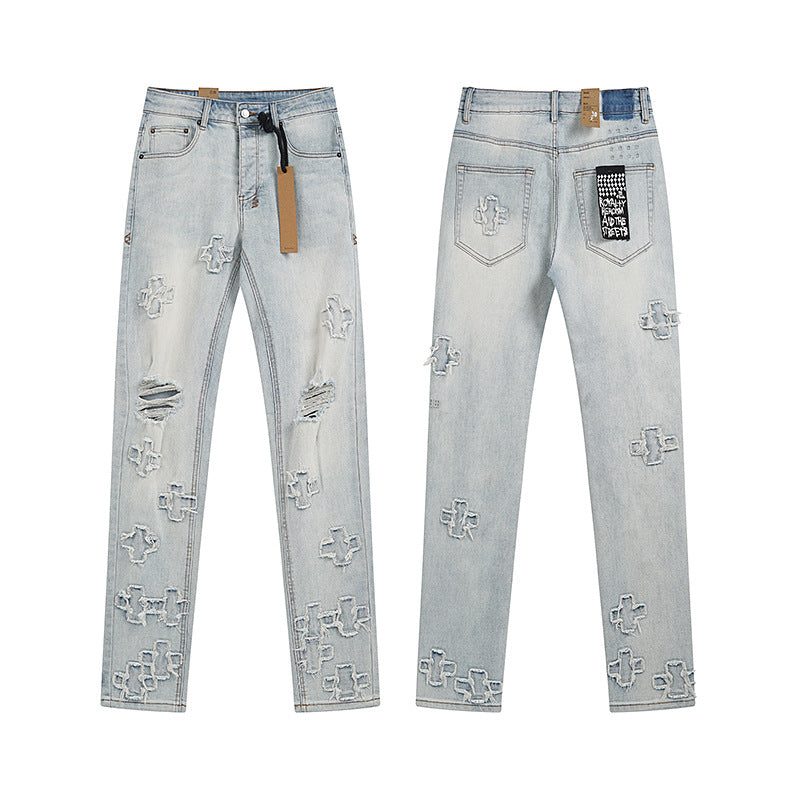 Trendy KSUBI Men's Pants Casual Slim Fit slim fit stretch denim jeans for men
