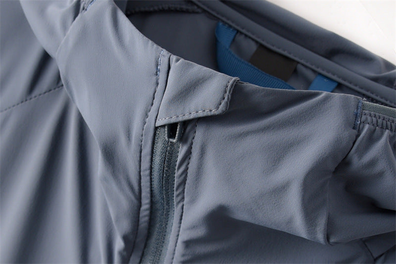 Pace Breaker Men's Summer Skin Jacket LU-LU Lightweight Men's Outdoor Sun Protection Hooded Windbreaker