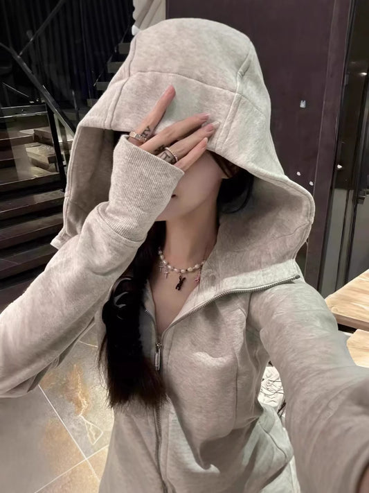 Lulu Same Style Scuba Women's Zipper Hooded Sweatshirt Autumn Winter Women's Outdoor Casual Warm Top Sports Jacket