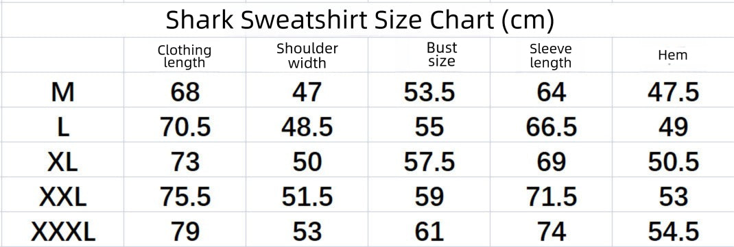 Baby Apee Shark Camouflage Hooded Cardigan Zipper Fashion Brand Comfortable Men's Women's Pullover Coat