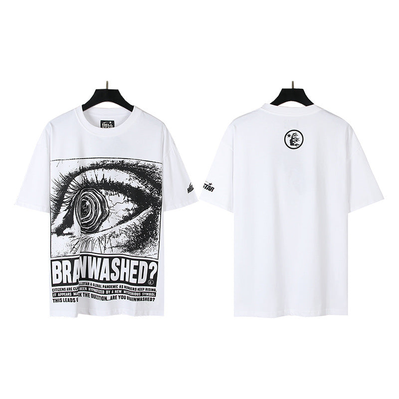 [4]2025 Summer New American Fashion Brand Male and Female Couples Wear plus Size Loose Pullover Short Sleeve T-shirt Youth Tee