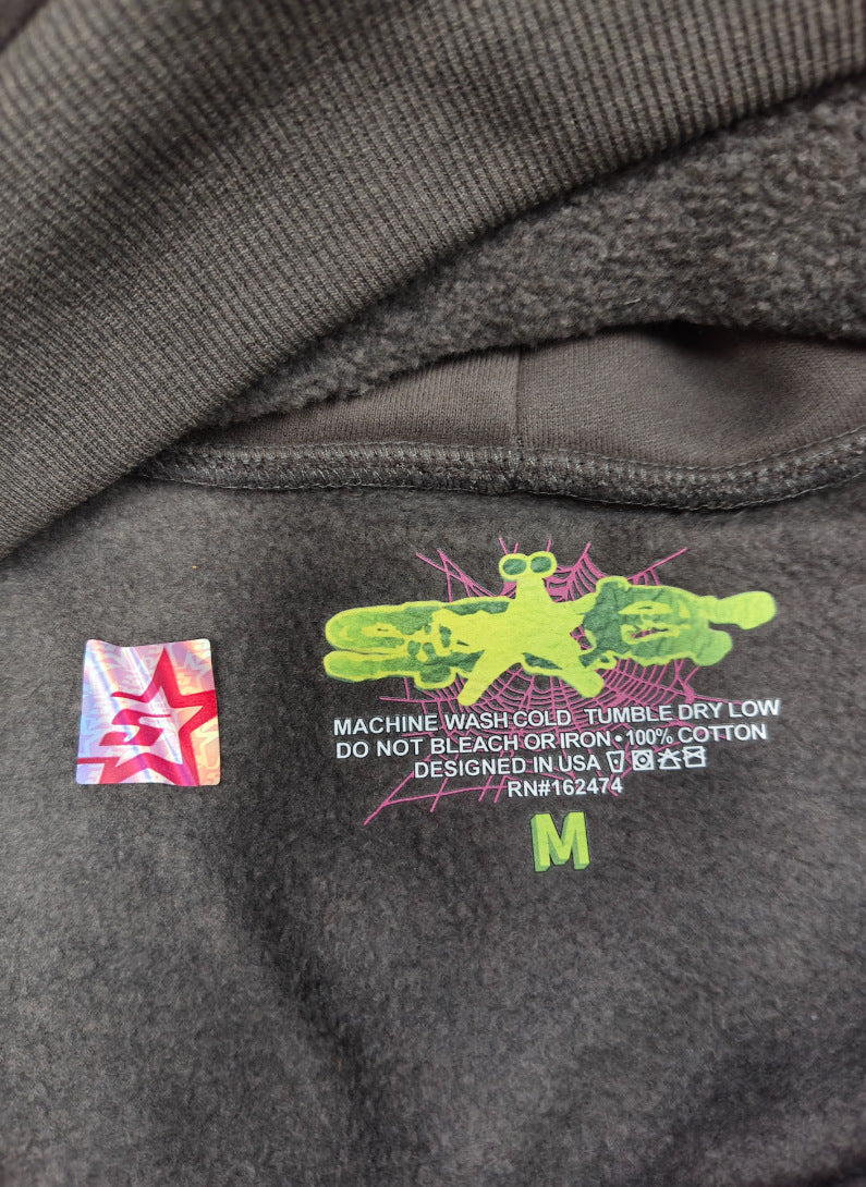 Heavyweight High-Quality Original Sp5der Hoodie 450G Unisex [Fleece Lined]