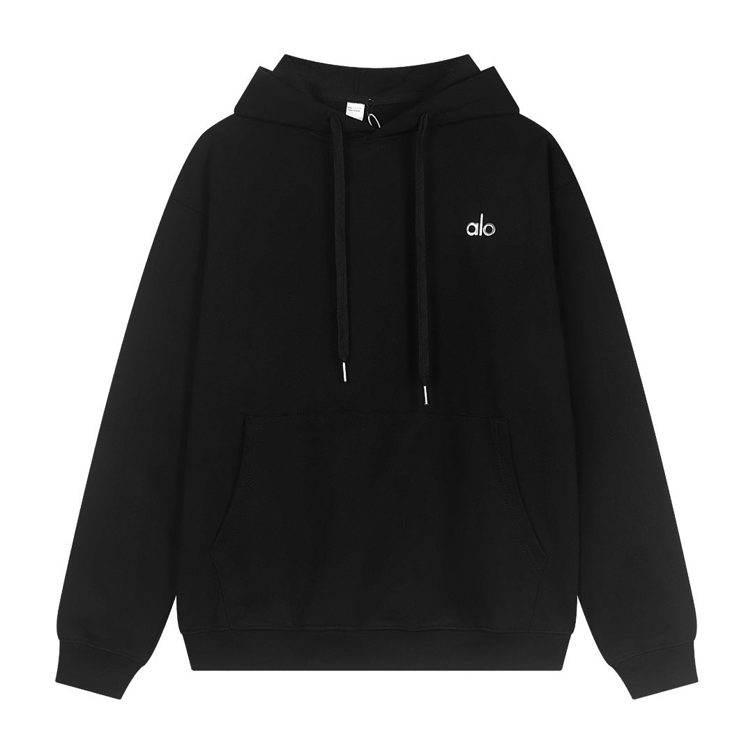 A-L-O Heavyweight Sweatshirt Loose Terry Warm Hoodie Zipper Casual Hooded Jacket