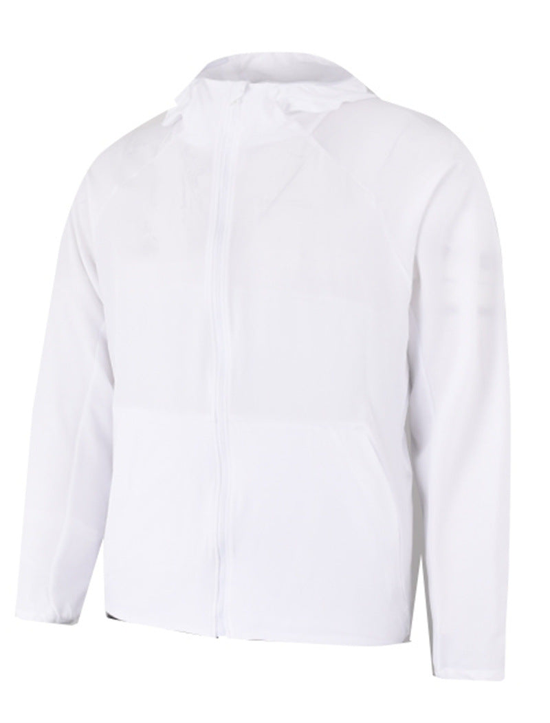 Pace Breaker Men's Summer Skin Jacket LU-LU Lightweight Men's Outdoor Sun Protection Hooded Windbreaker