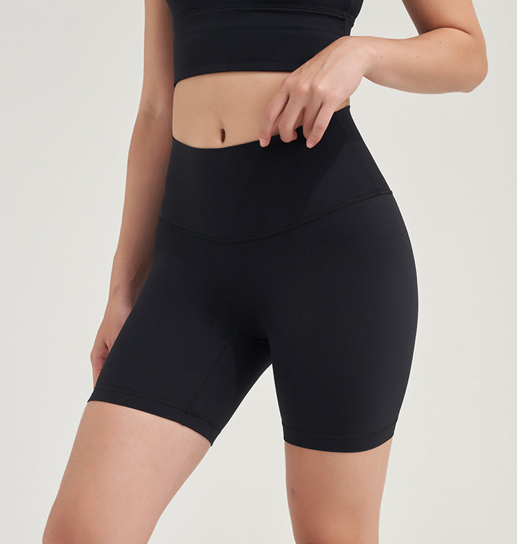 Women's Yoga Shorts Sports High Waist Tight Peach Bum Lift Shorts Cycling Fitness Pants Lulu Same Style Shorts