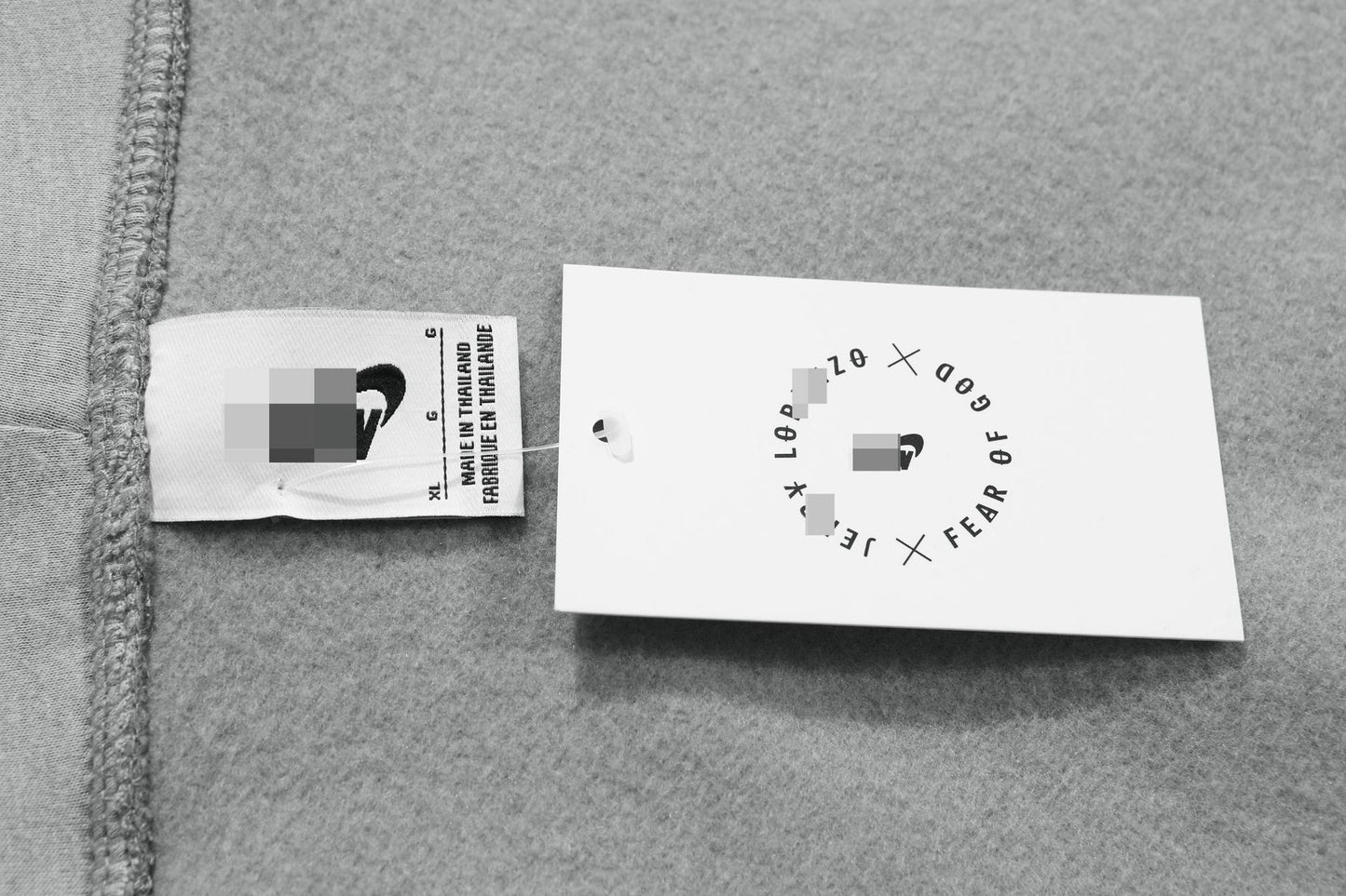 Fog Three-Party Collaboration Double Hoodie Sweatshirt 400g Heavyweight Fleece Cotton Loose Jacket for Men