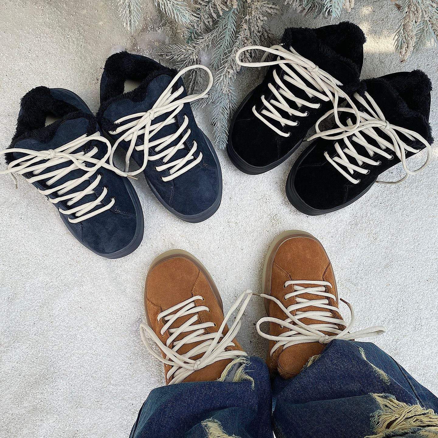 Men's Shoes 2025 Winter New Trend Retro Casual Versatile Thick-Soled Sports Loafers Warm