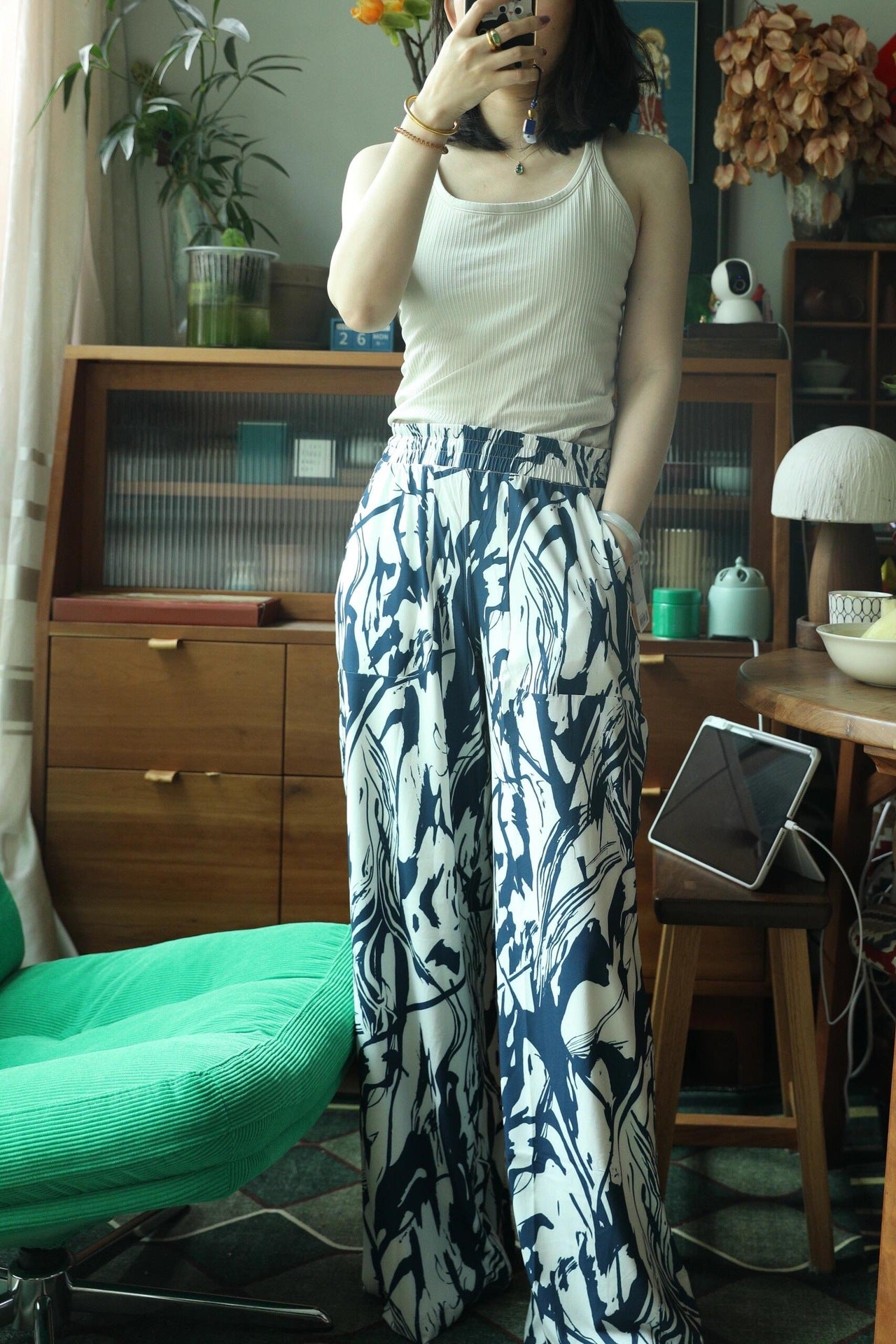 Lulu Style Swift Wide-Leg Pants for Women Summer Thin Loose Sports Straight Pants Breathable Draped Casual Pants