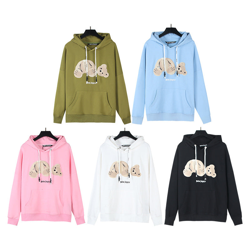 Gmabcd New Spray Paint Graffiti City Letter Logo Printing Terry High Street Couple Hooded Sweater