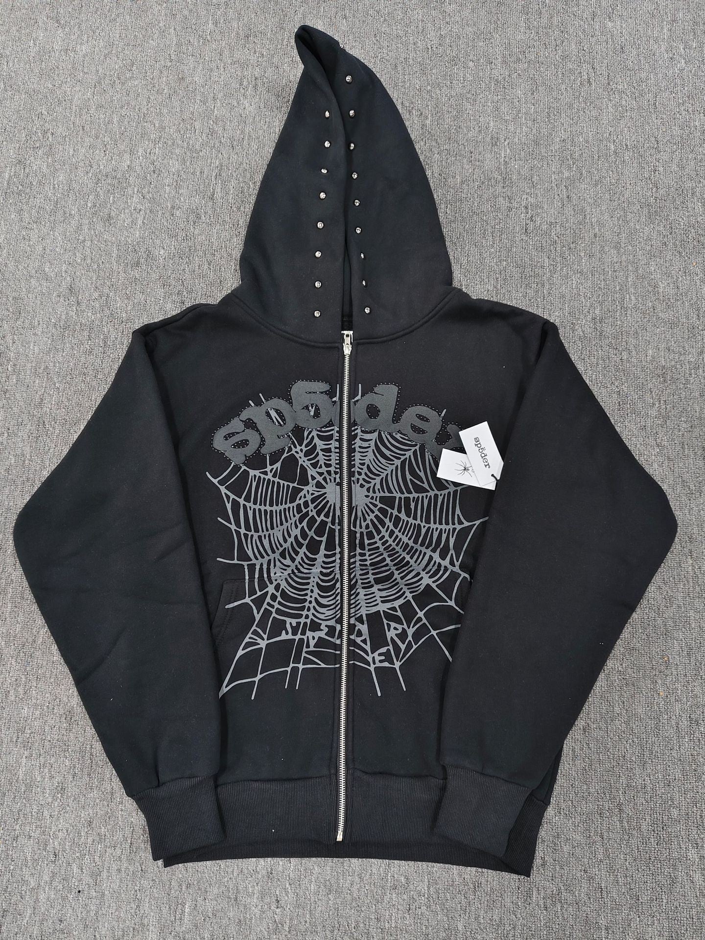 Gmabcd Hoodie Spider Zipper Jacket Multiple Styles High Street Fashion Fleece Sp5der Sweatshirt Men