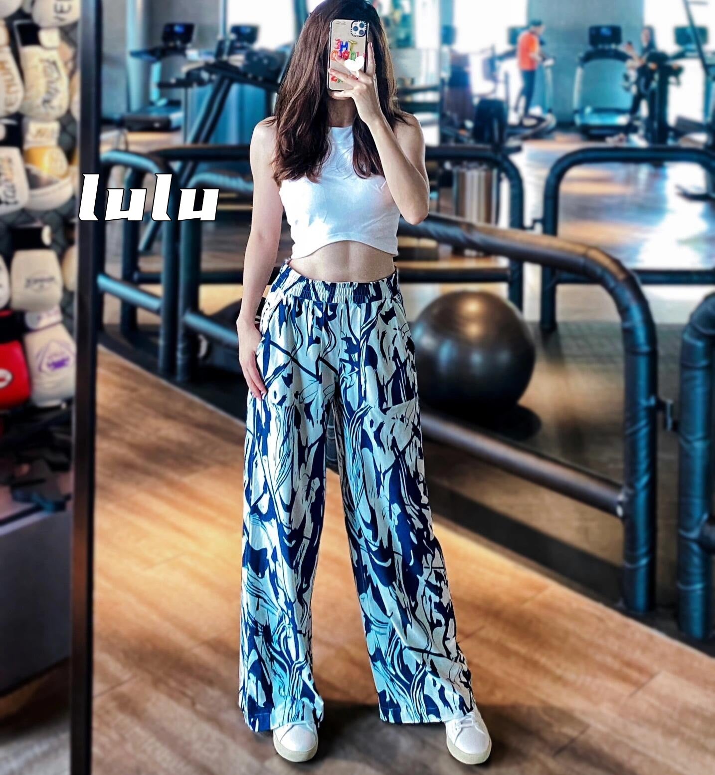 Lulu Style Swift Wide-Leg Pants for Women Summer Thin Loose Sports Straight Pants Breathable Draped Casual Pants
