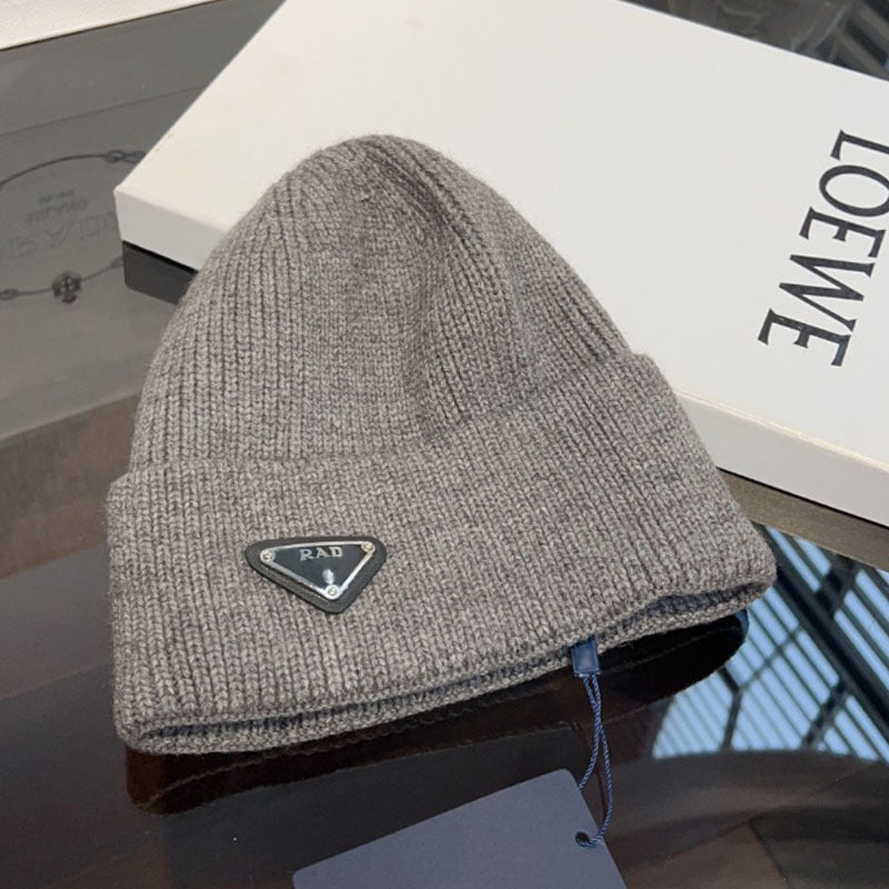 Winter Warm Knitted Hat Fashionable Export Style Pullover Windproof Thick Knitted Hat