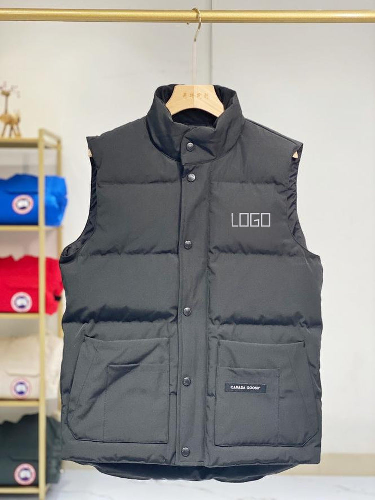 19 Style Big Goose ReStyle Crew Warm Cotton Vest Down Classic Vest for Men and Women Couples