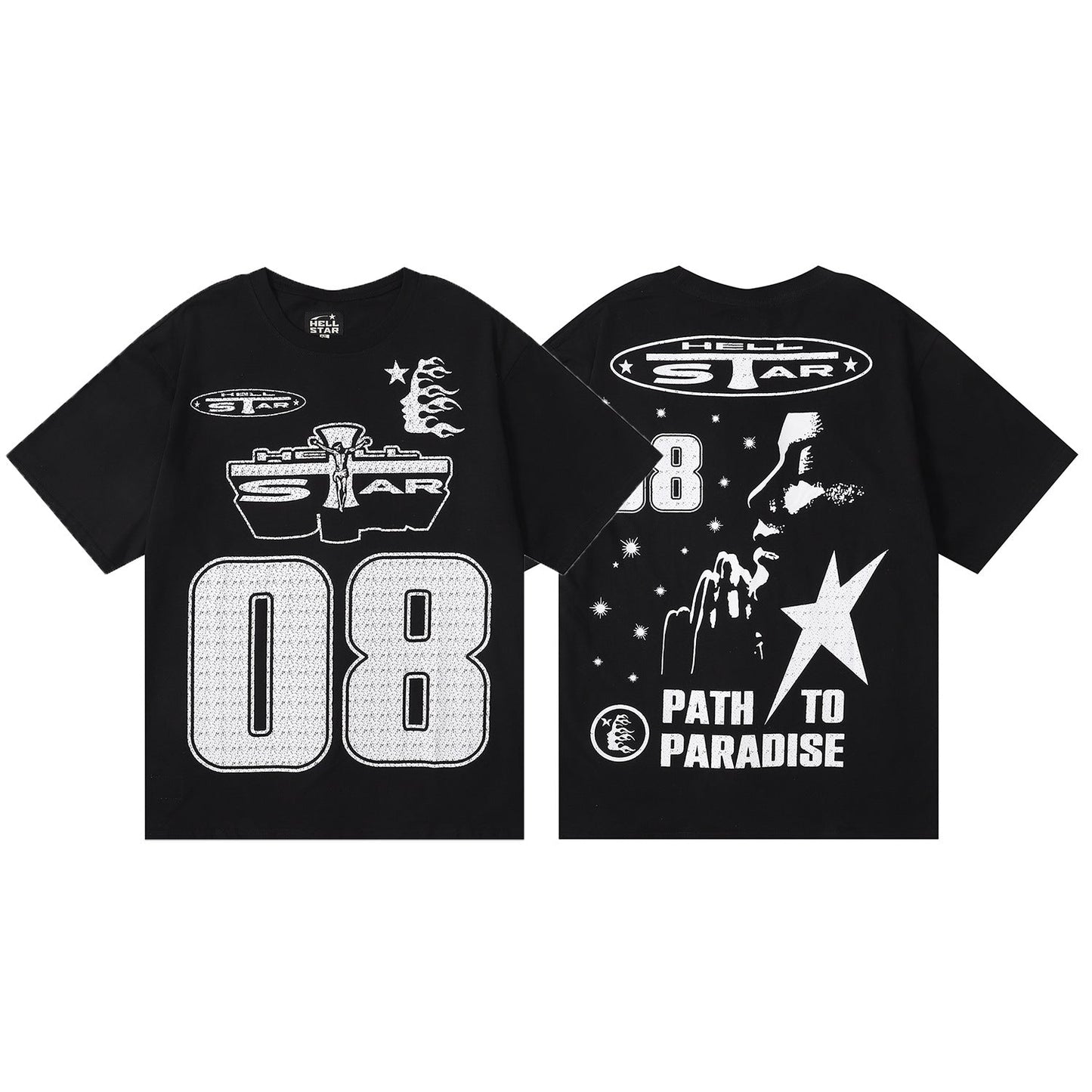 2025 Summer New European and American Trendy Brand Couples' Outfits Plus Size Loose Pullover Short Sleeve T T-shirt for Teenagers tee