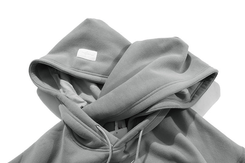 Fog Three-Party Collaboration Double Hoodie Sweatshirt 400g Heavyweight Fleece Cotton Loose Jacket for Men