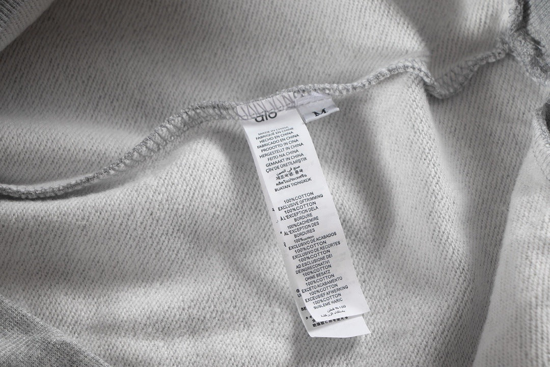 A-L-O Heavyweight Sweatshirt Loose Terry Warm Hoodie Zipper Casual Hooded Jacket