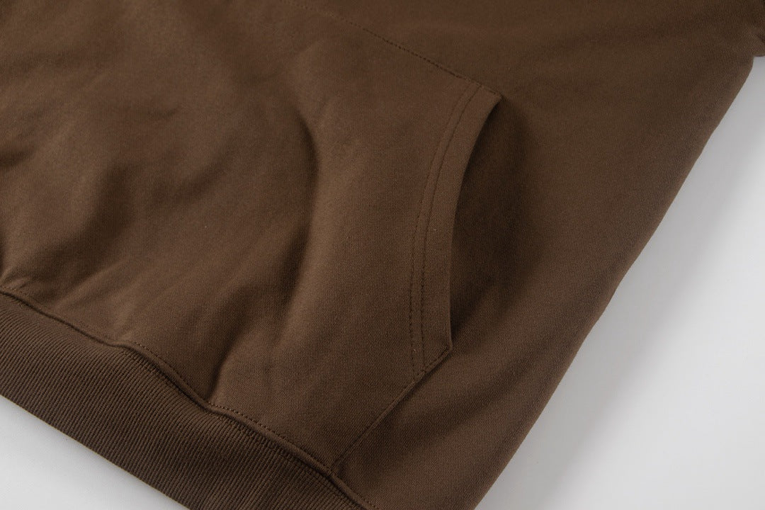 A-L-O Heavyweight Sweatshirt Loose Terry Warm Hoodie Zipper Casual Hooded Jacket