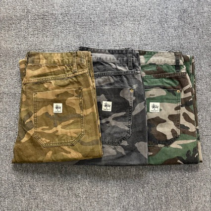 GMABCD camouflage pants - Khaki, Grey and Army Green colour comparison